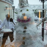 Cunard Queen Victoria Snowman